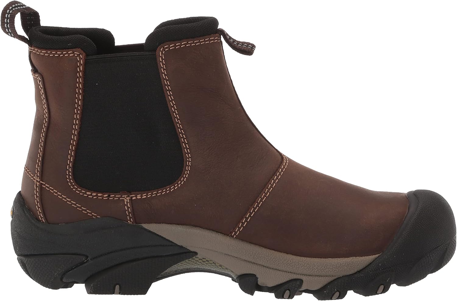 Vista 6 de KEEN Botas Chelsea Targhee 2 de piel de altura media para hombre, NegroMagneto
