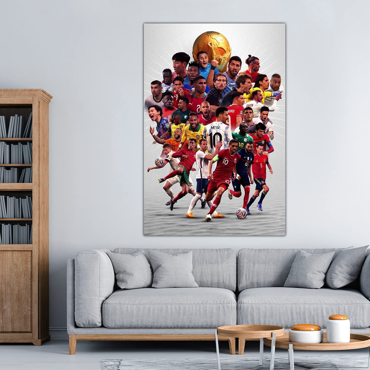 Amazon.co.jp: IDfine ワールドカップポスター カタール サッカー