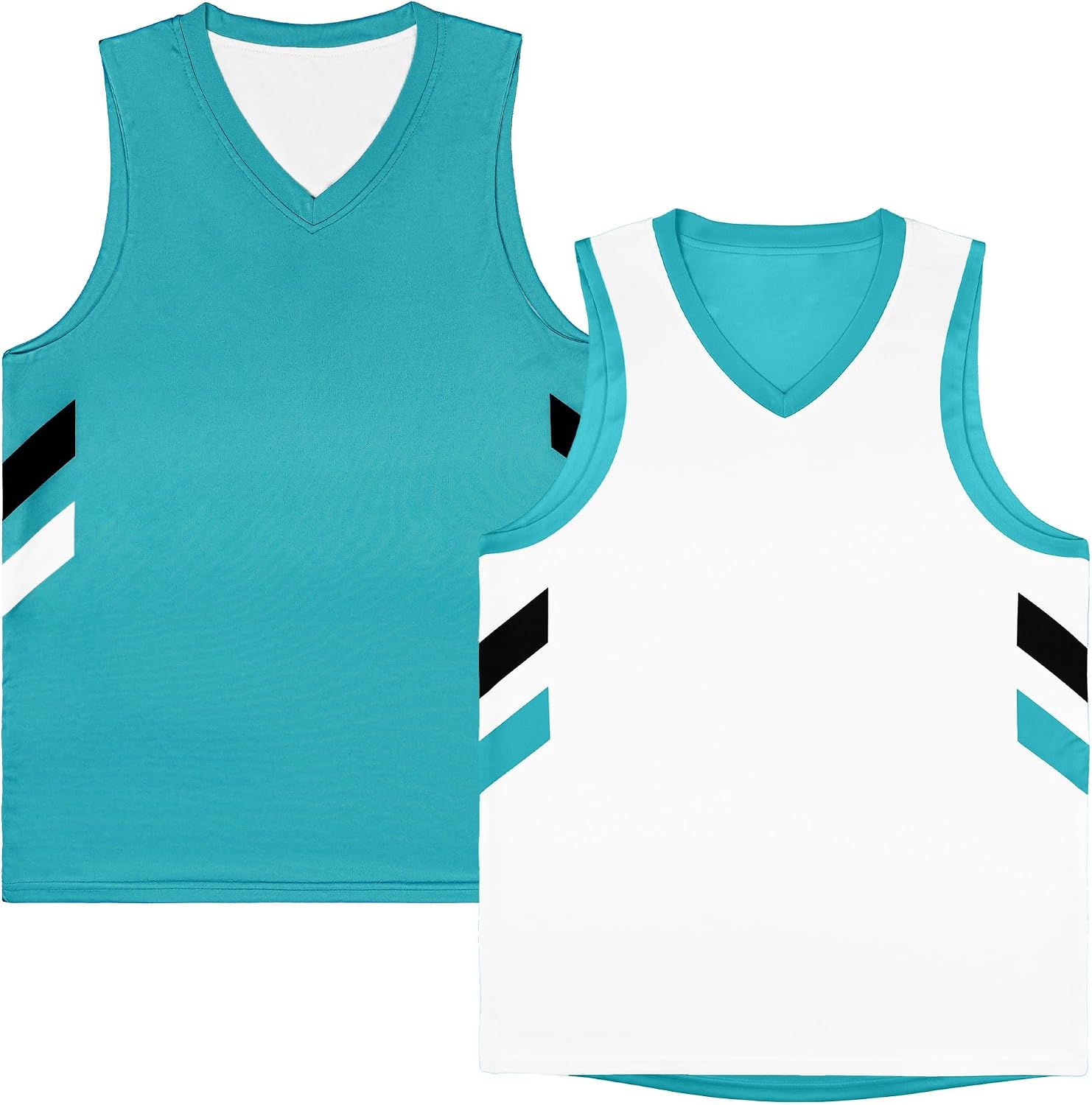 KXK Youth Reversible Basketball Jersey, Athletic Shirt for Boys & Girls