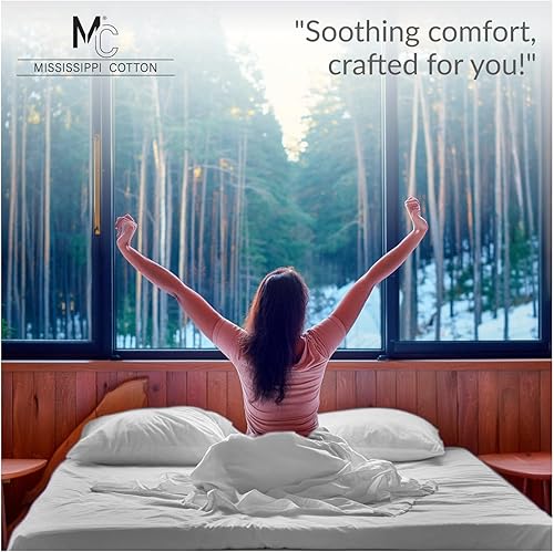 Miniatura 3 de Sábanas de algodón egipcio de lujo, 1000 hilos, ultrasuaves y transpirables, bolsillo extra profundo de 18 pulgadas, juego de 4 piezas, tamaño