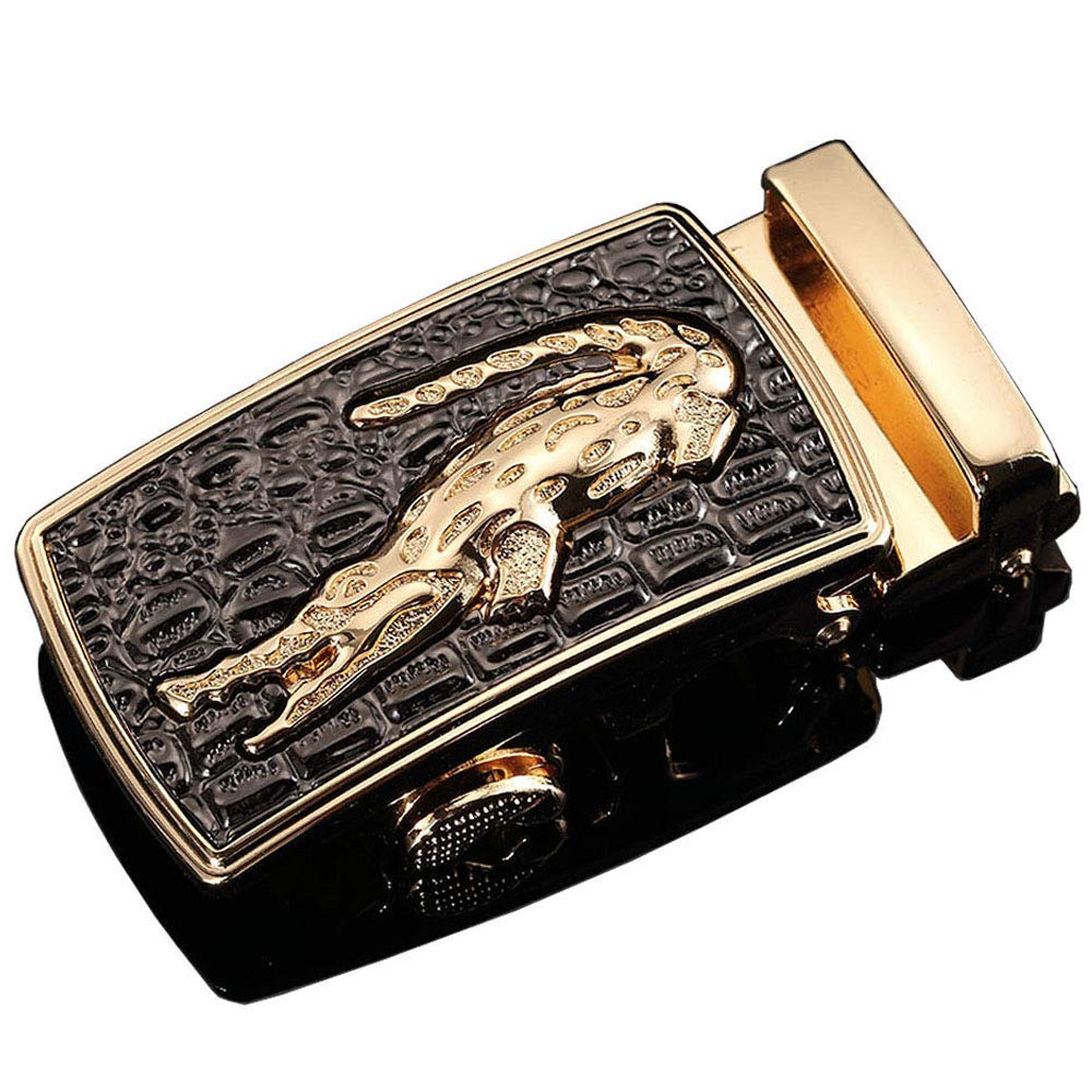 Rtggsel Men's 10 40Mm Ratchet Belt Buckle Only For 1 3/8 Slide Belt Strap Automatic Leather Belt Buckle Replacet (10)