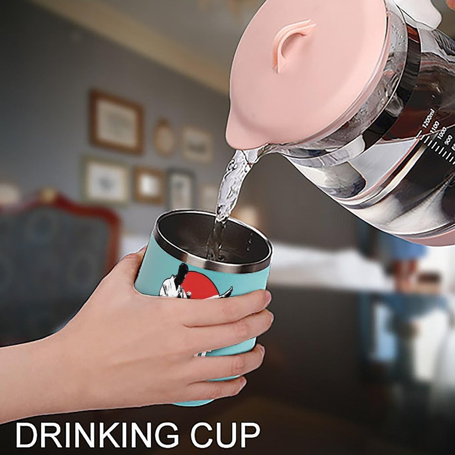Karate Japan Japanese Insulated Drinking Cup Stainless Steel Coffee Mug Wine Tumbler with Lid 12OZ