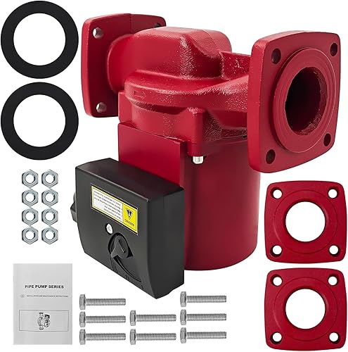 Bomba de circulación de 12 HP compatible con Grundfos UPS26-150SF 115V Bomba de recirculación de agua caliente de tres velocidades Bomba de
