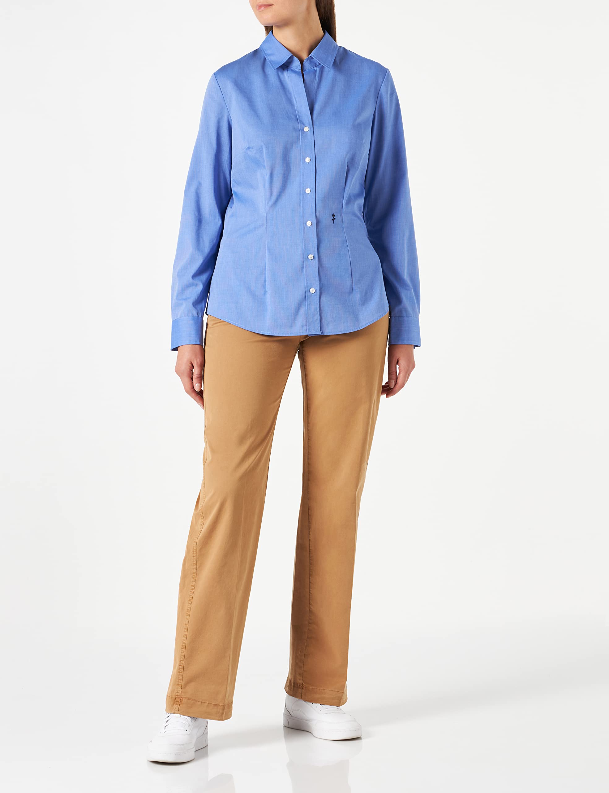 Seidensticker Bluzka damski Hemdbluse Langarm Slim Fit Uni Bügelfrei