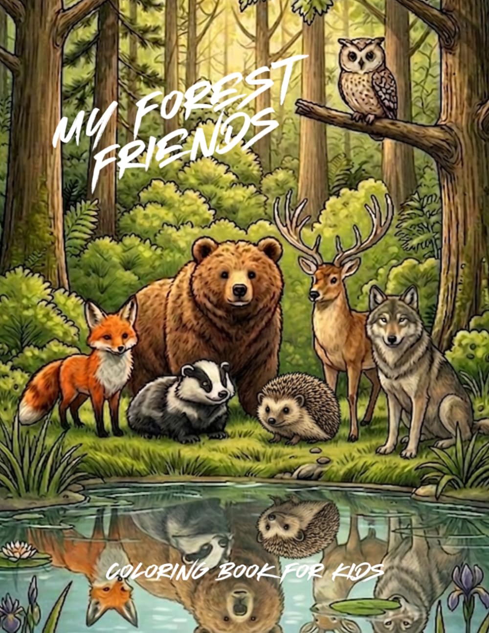 My Forest Friends: Coloring Book For Kids