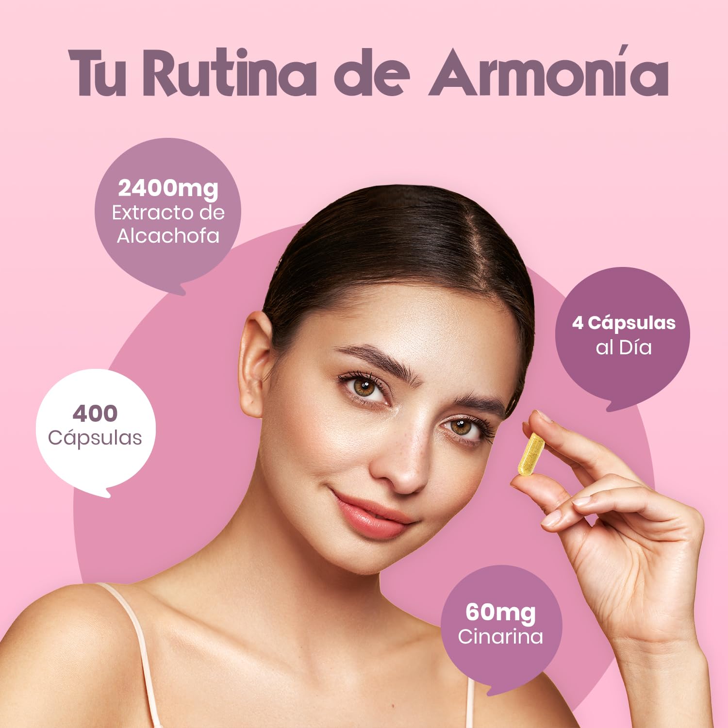 Extracto de Alcachofa – 400 Cápsulas – 2.400 mg por Ración Diaria – 2,5% Cinarina – Vegano – Producido en Alemania – Analizado en Laboratorio – Alcachofa capsulas