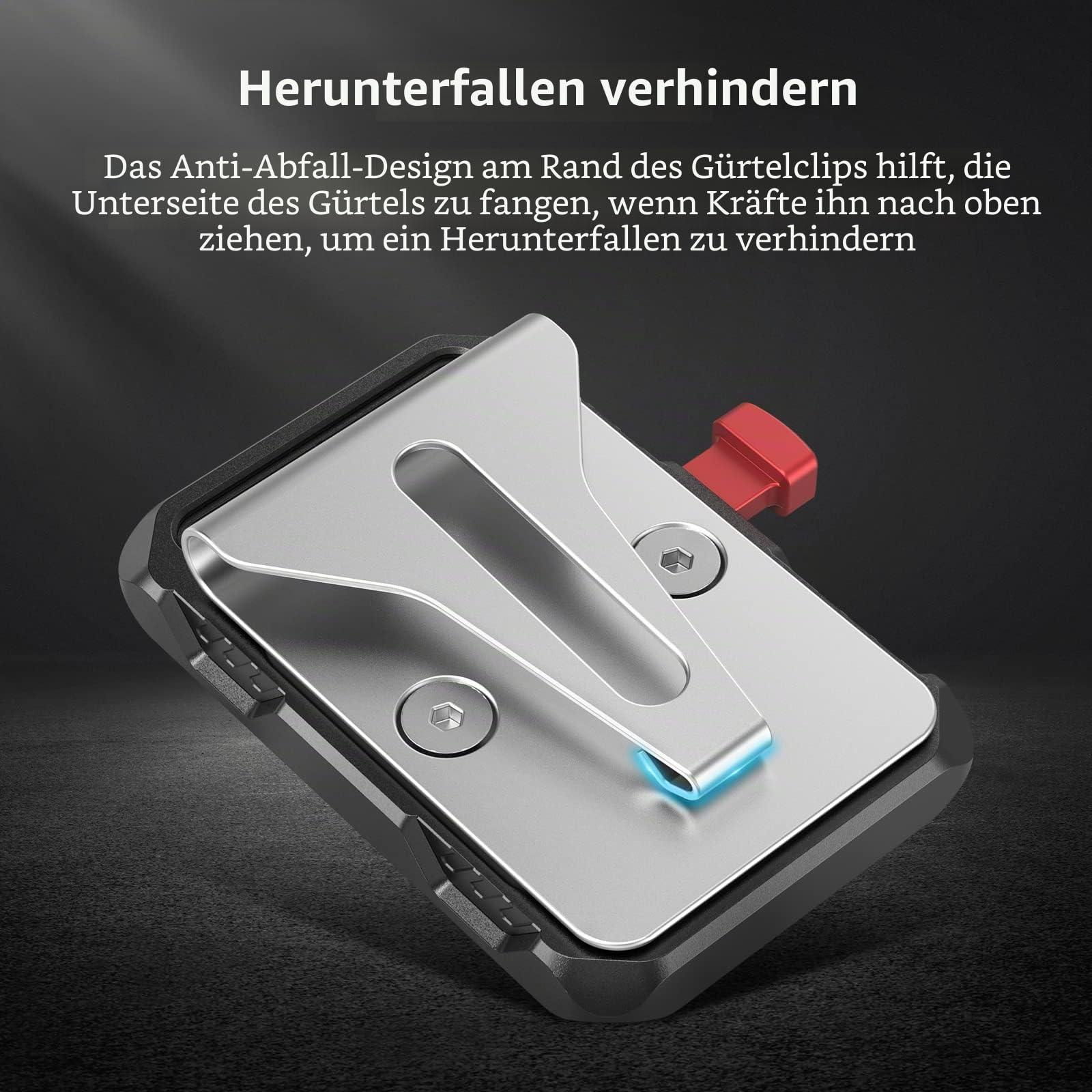 SMALLRIG Mini V Mount Batterieplatte mit Gürtelclip, V Lock Akku Montageplatte für DSLR, Kamera - 2990