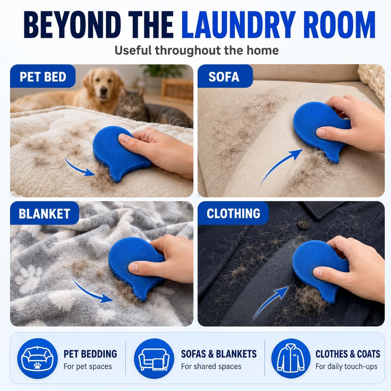 12 Pack Pet Hair Remover for Laundry, Washer Dryer Hair Catcher image 5