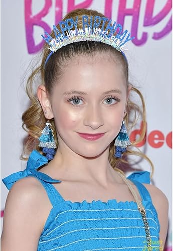 Miniatura 10 de CIEHER Diadema de cumpleaños con corona de cumpleaños, diadema de cumpleaños, diadema de feliz cumpleaños para mujeres y niñas, diadema de