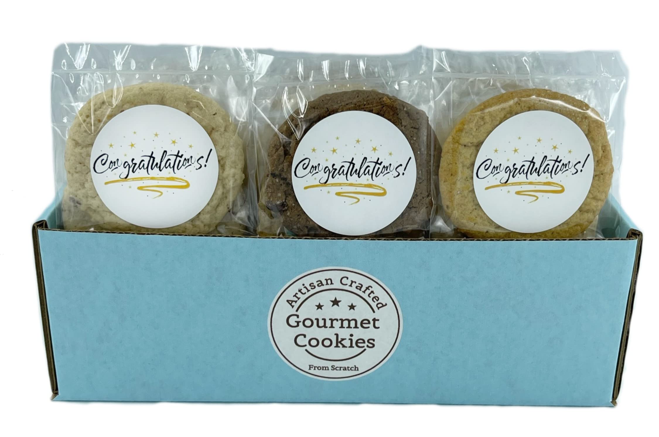 Amazon.com : The Providence Cookie Company CONGRATULATIONS! GOURMET COOKIE  GIFT choose 1, 2, 3 or 4 Dozen (1/2 Dozen) : Grocery & Gourmet Food