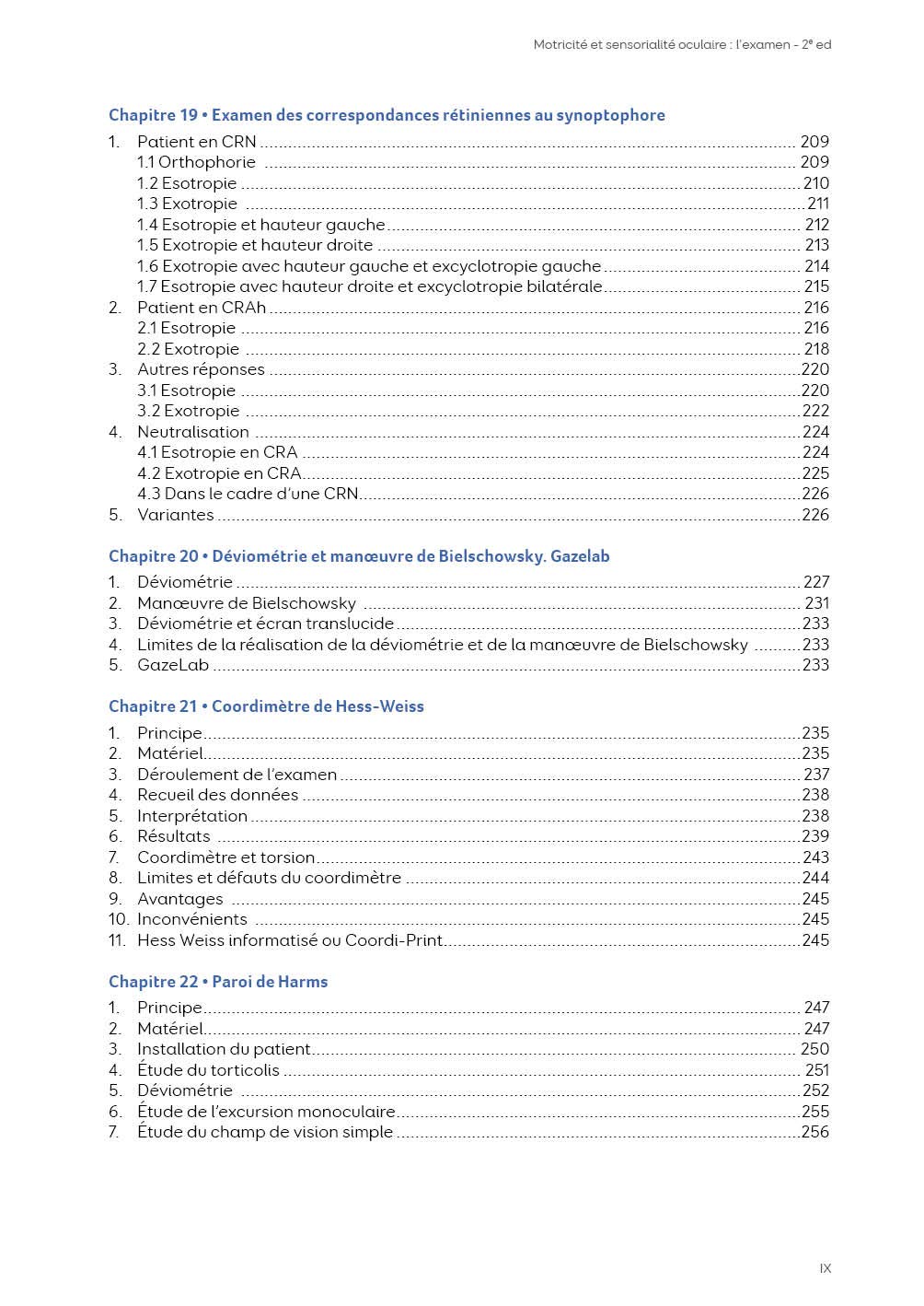 Motricite et sensorialite oculaire : l'examen 2e éd