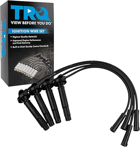 Miniatura 148 de TRQ Juego de cables de bujía de encendido del motor compatible con Hyundai Tucson Kia Sportage 2.7L Nrew