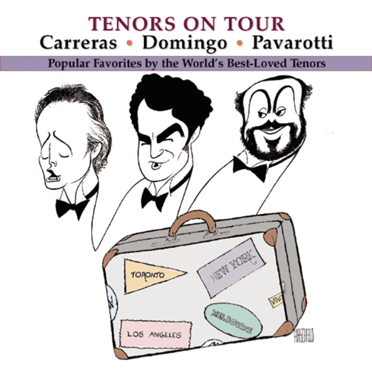 Tenors on Tour [Audio CD] Various Artists; Pavarotti / Domingo / Carreras; 3 Tenors and Domingo/Carreras/Pavarotti