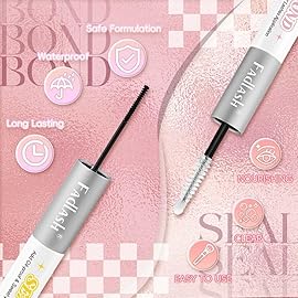 FADLASH Lash Bond and Seal 12ml Lash Cluster Glue for Eyelash Clusters Strong Hold Eyelash Glue Black Long Lasting at Home