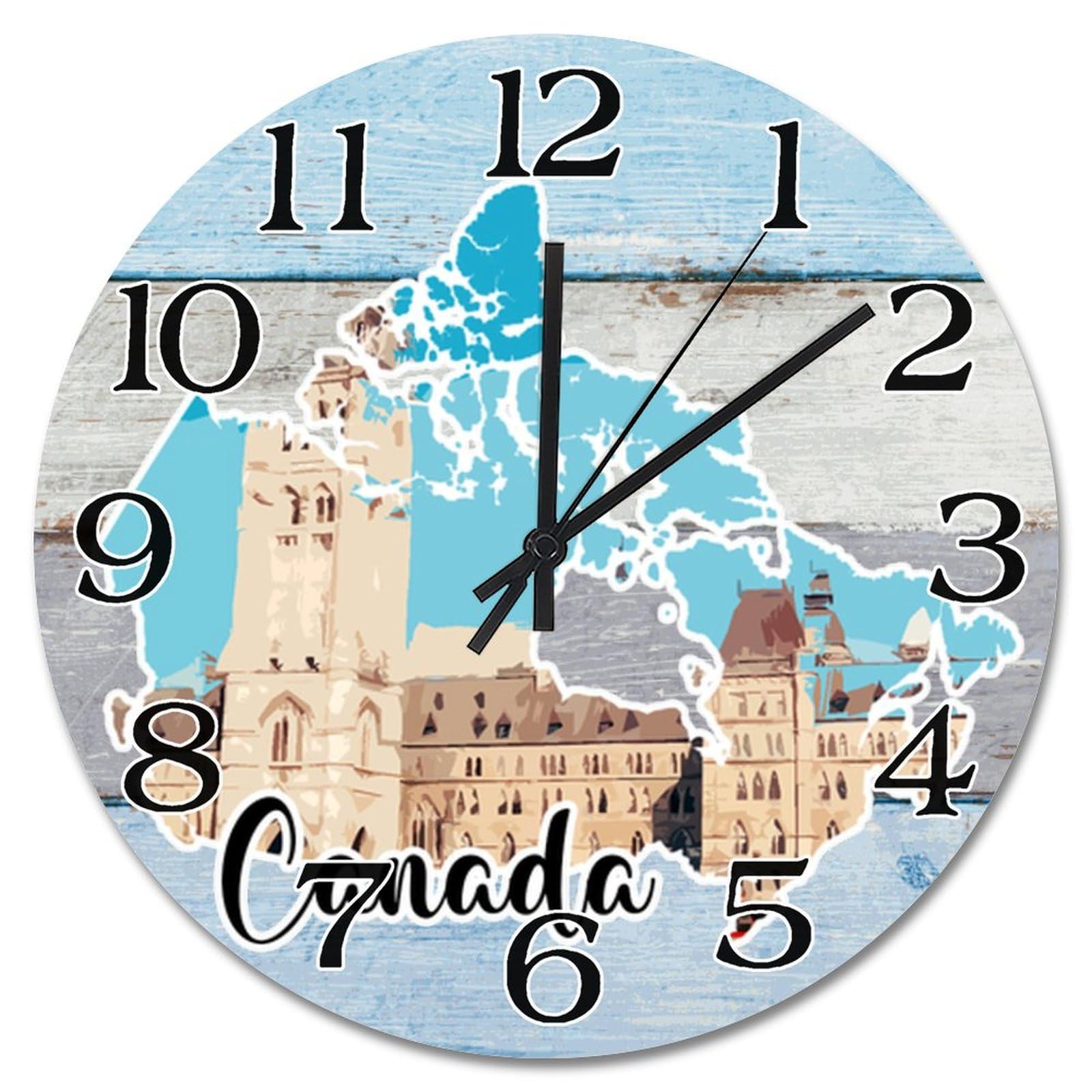 Horloge canadienne décorative pour créer une ambiance voyage chez soi