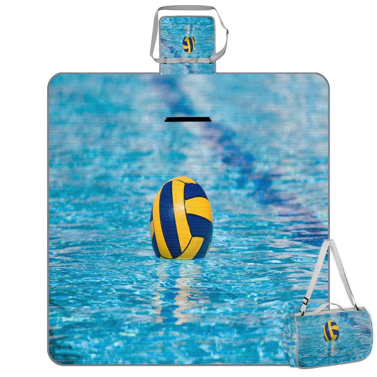TropicalLife Sport acquatici Pallavolo Picnic Coperta Pallavolo Quadrato Impermeabile Pieghevole Indoor Outdoor Mat Tappeti per Spiaggia Campeggio Parco Famiglia Gathering Attività