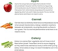 Vista 8 de Cold Press Juicer, Masticating Juicer with Large Feed Chute Fit Whole Fruits & Vegetables，Stainless Steel Slow Masticating Juicer Easy to Clean