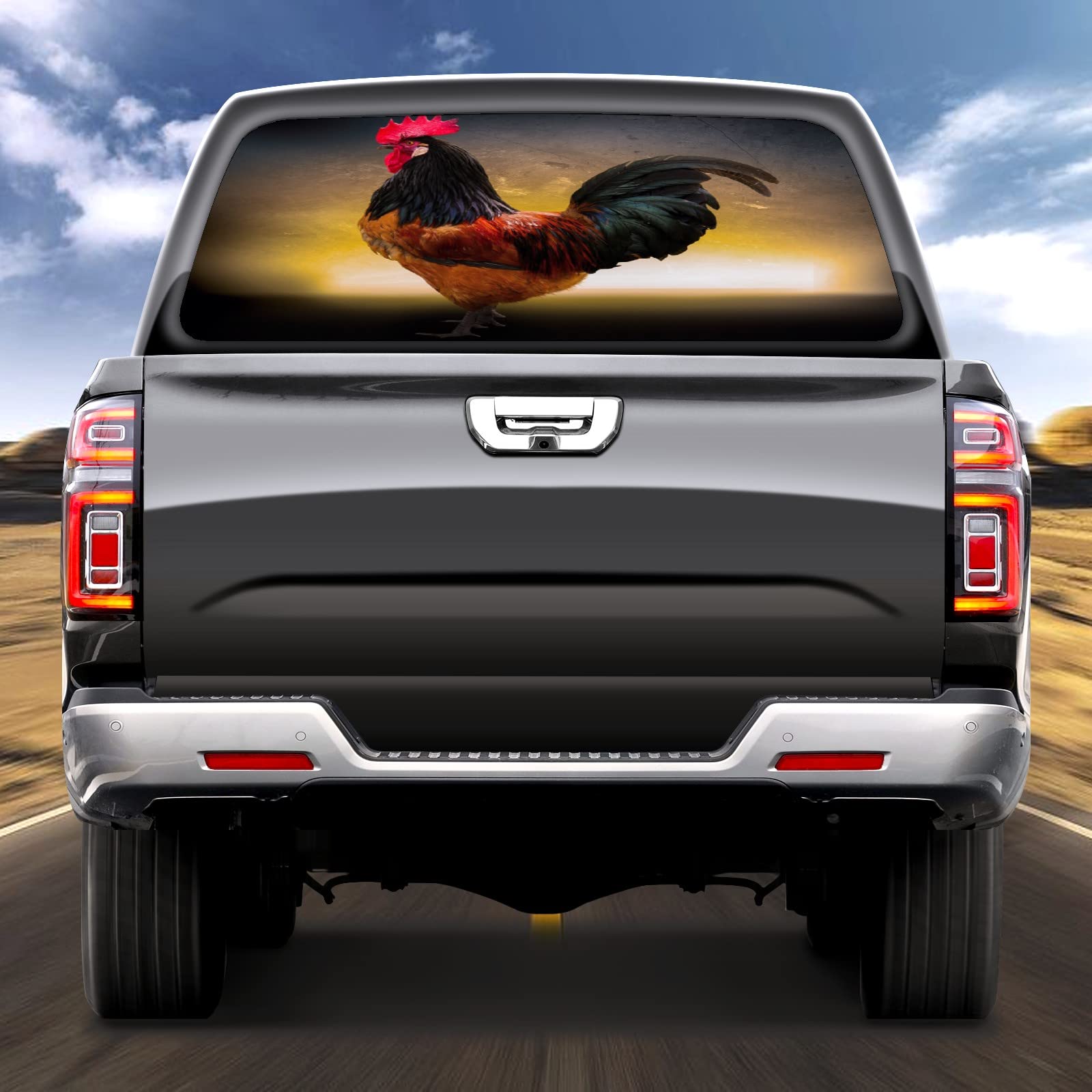 Autocollant Vinyle Humoristique Poulet-coq - 10 X 15 Cm - Prédécoupé, Résistant Au Lavage - Pour Voiture, Mur, Objet