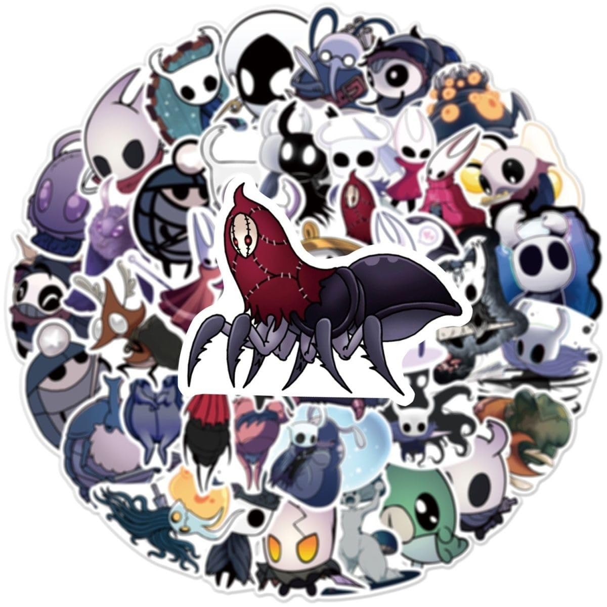Hollows Stickers 50 Pcs - Silk Songs The Knights Figure Vinyl Waterproof Decals - Cute Knight Sticker for Water Bottle Scrapbook Skateboard Laptop — view 6