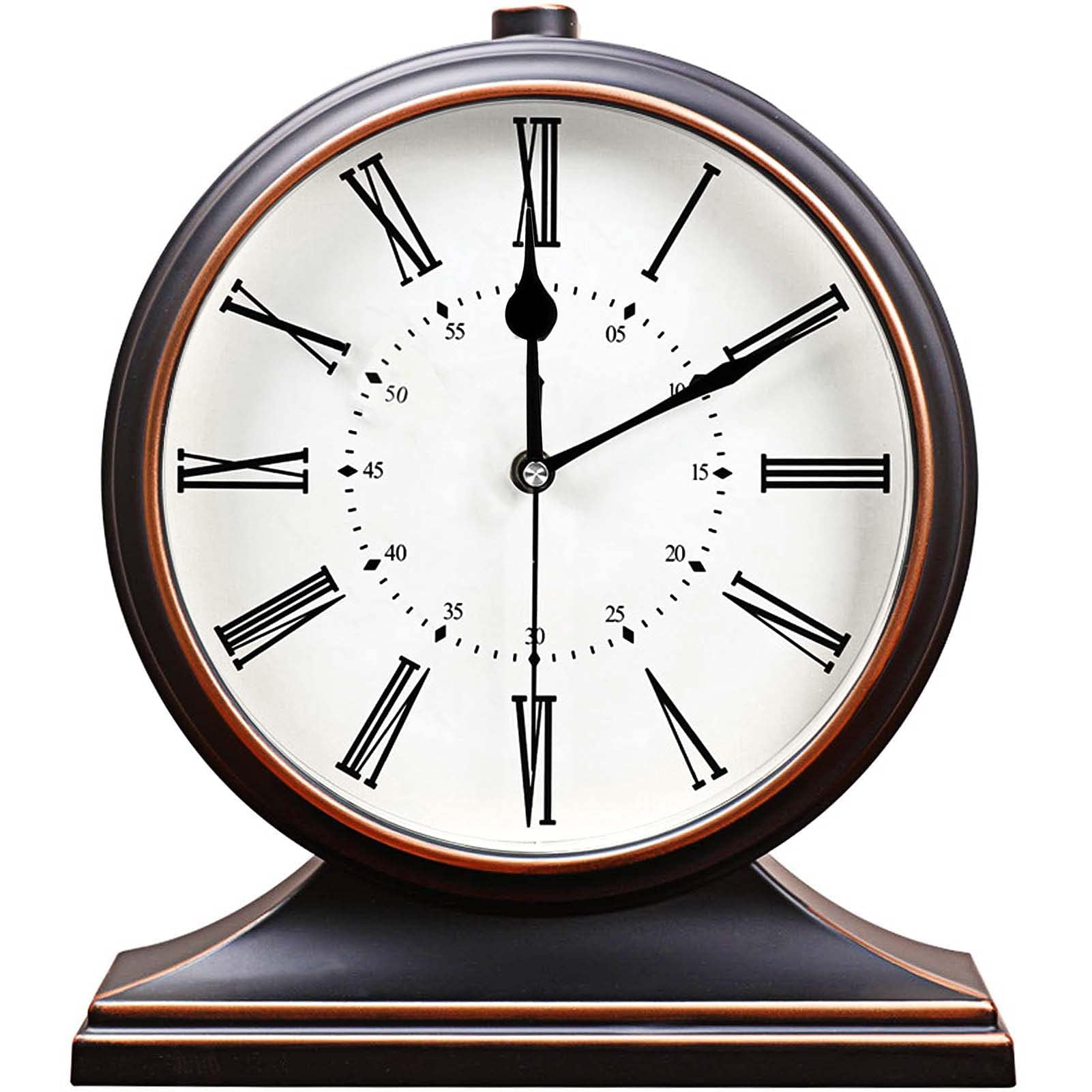 Reloj de escritorio rnuie decorativo de mesa vintage a pilas
