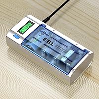 Vista 2 de EBL D Cells 10000mAh Rechargeable Batteries (4 Counts) with C D 9V AA AAA Battery Charger