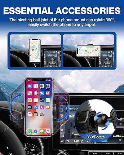 Vista 113 de Autorder Soporte de teléfono de automóvil para Toyota C-HR CHR 2019-2022, soporte de teléfono con organizador de tablero, pantalla de 8 pulgadas