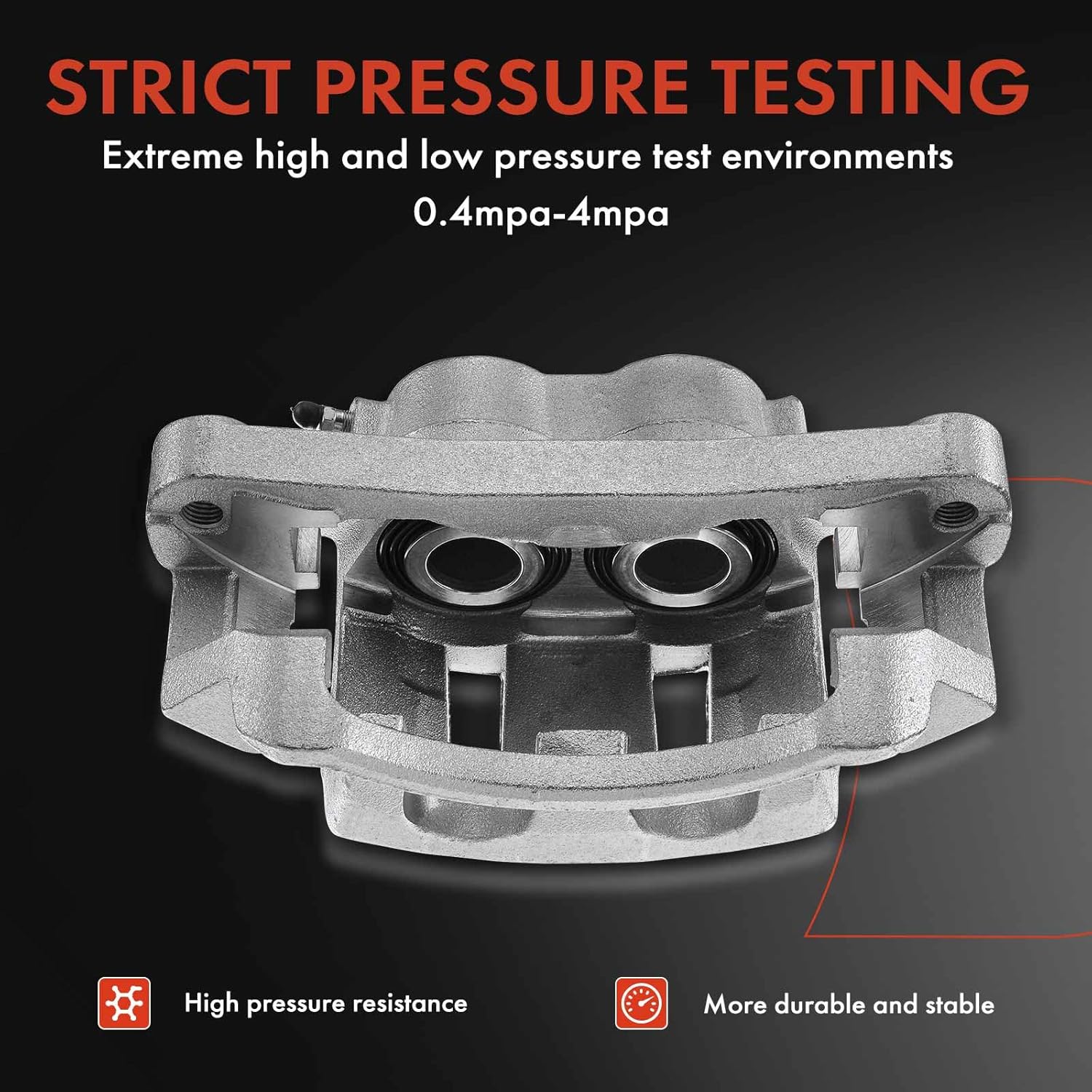 A-Premium Disc Brake Caliper Assembly with Bracket Compatible with Ford Excursion 2000-2005 F-250 Super Duty F-350 Super Duty 1999-2004 Front Left and Right Side 2-PC Set