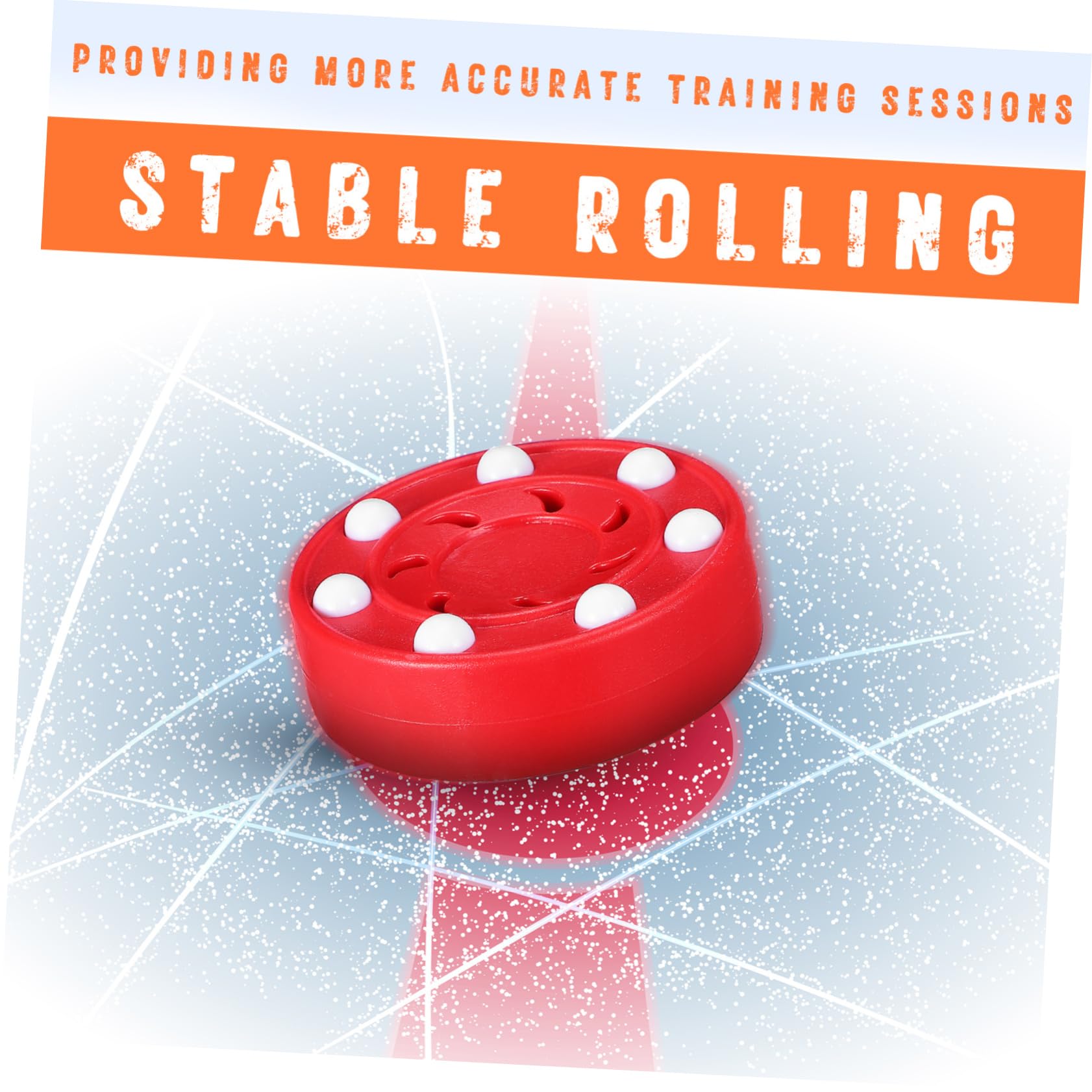 YARNOW Pack de 6 de Roller Hockey en Abs pour Entraînement Usage Intérieur et Extérieur Accessoire D'entraînement de Hockey Glace Pratique