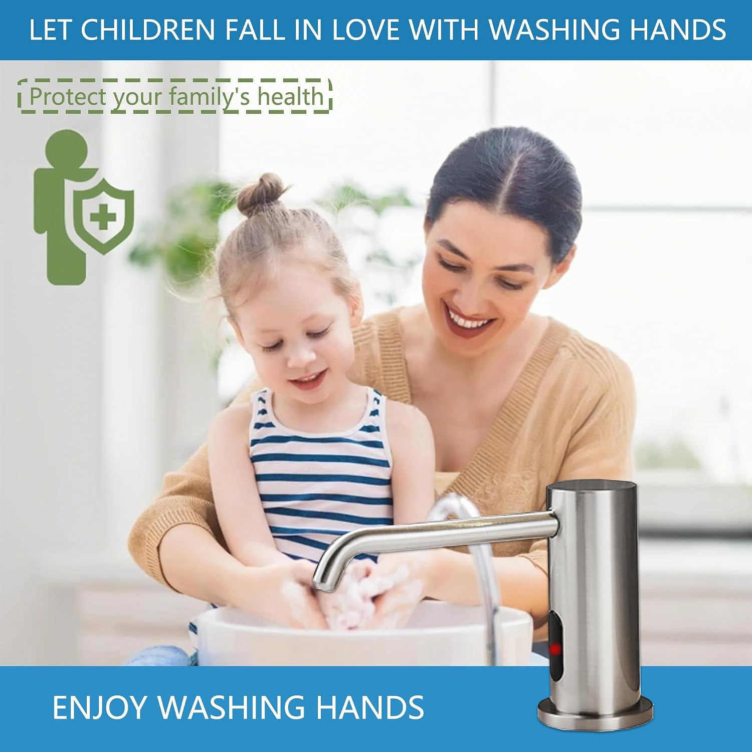Touchless Automatic Built in Sink Soap Dispenser Infrared Sensors Soap image 3