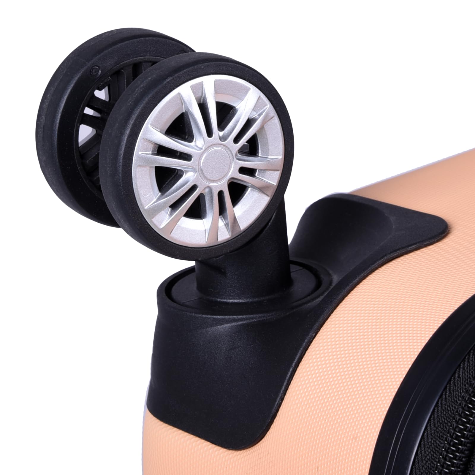 3er Kofferset - Robuste ABS- Hartschalenkoffer, TSA-Zahlenschloss, erweiterbare Kapazität - in M, L, XL - Eckenschutz, 360° drehbare, leise Doppelräder & Teleskopgriff, Handgepäcktauglich & stapelbar