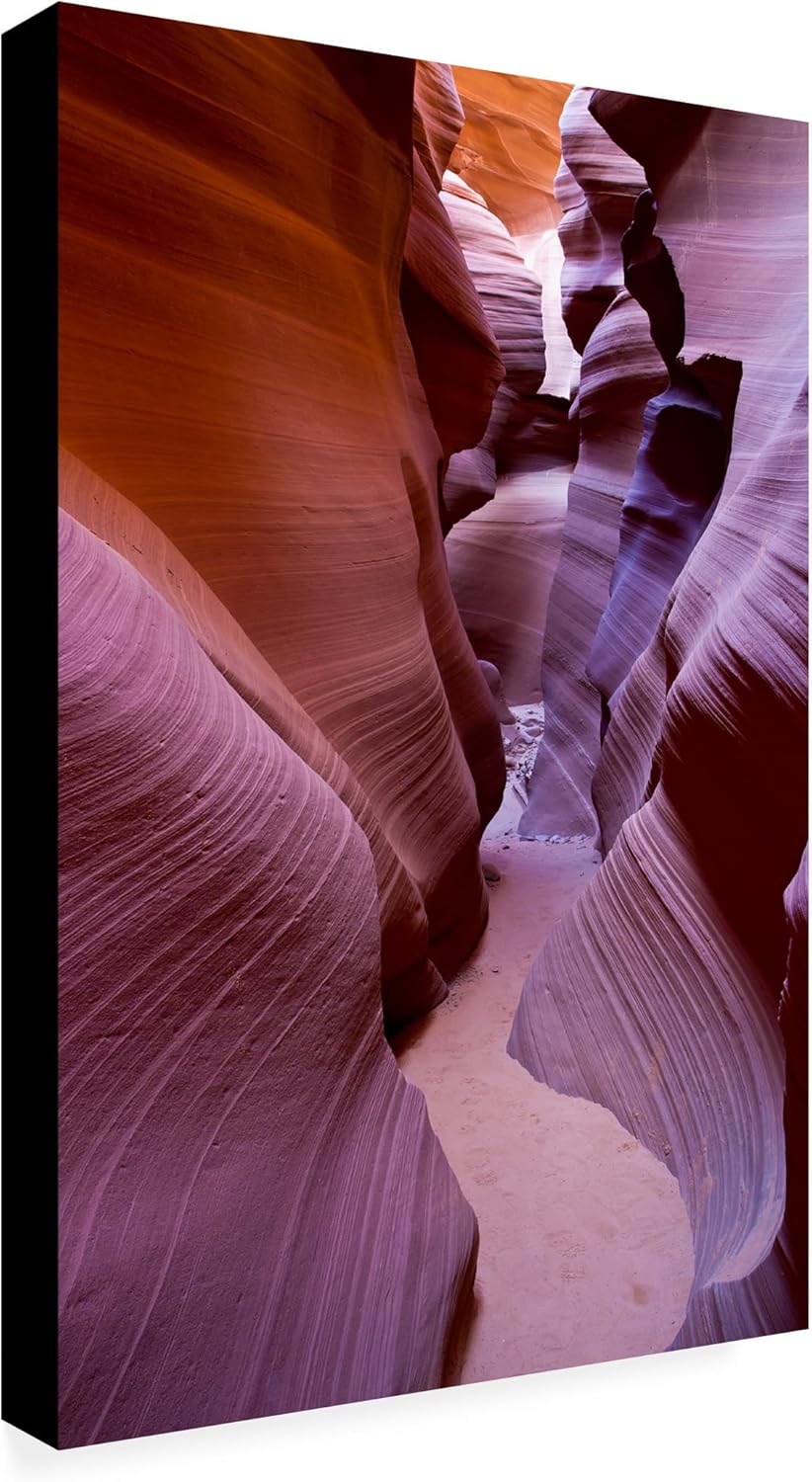 Trademark Fine Art Antelope Canyon 2 by Pierre Leclerc Canvas Wall Artwork, 16 by 24-Inch