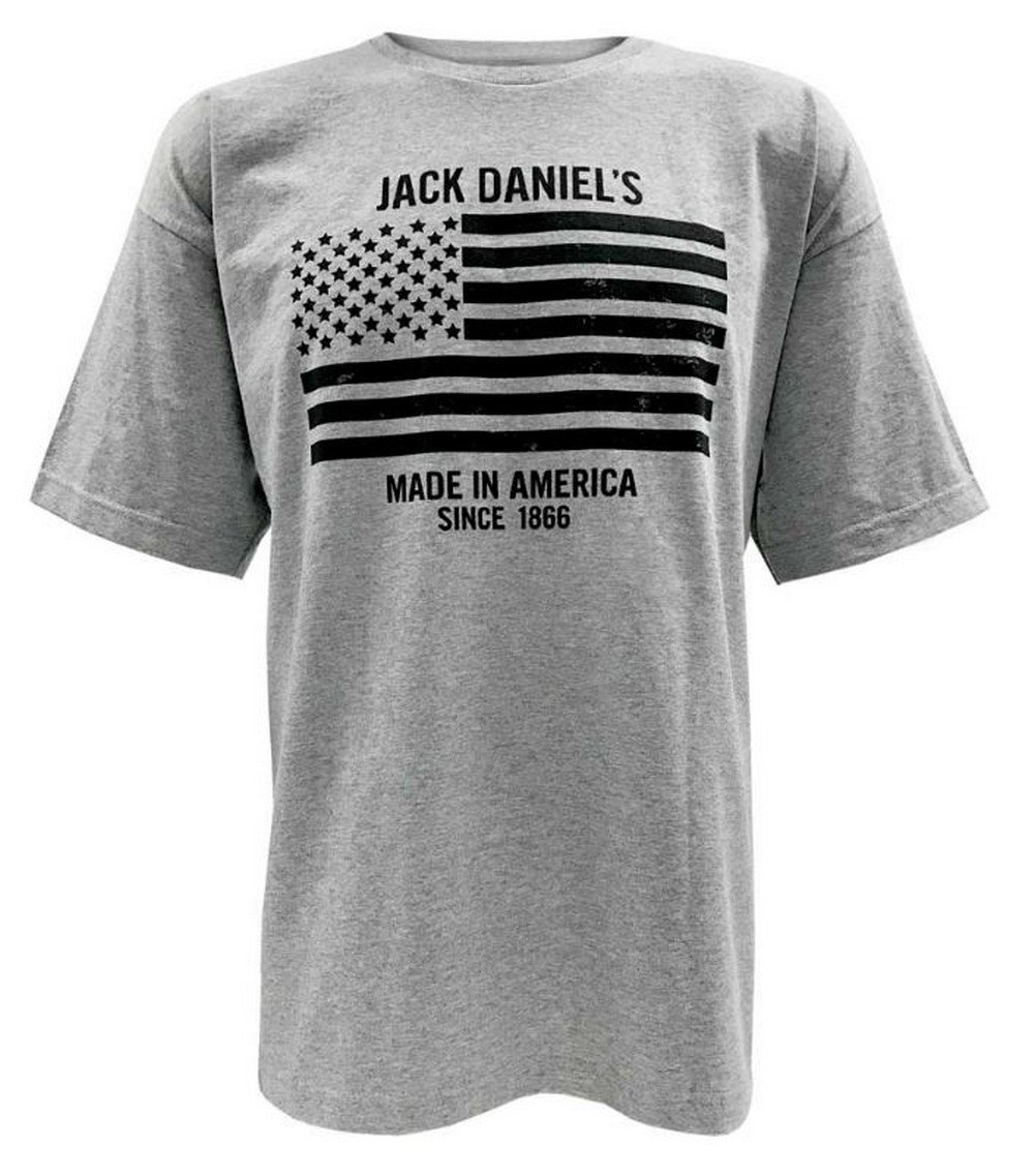 Jack Daniel'sJack Daniels Men's Daniel's Stars and Stripes Tee Grey Large