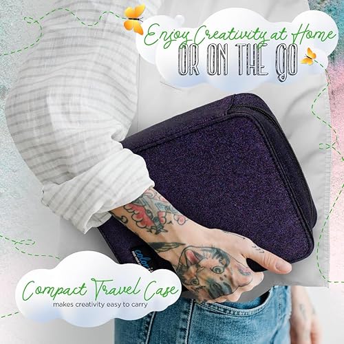 Miniatura 7 de 48bolígrafos Colorit de gel de brillo para libros de colorear para adultos Con estuche y 48recambios de tinta para un total de 96