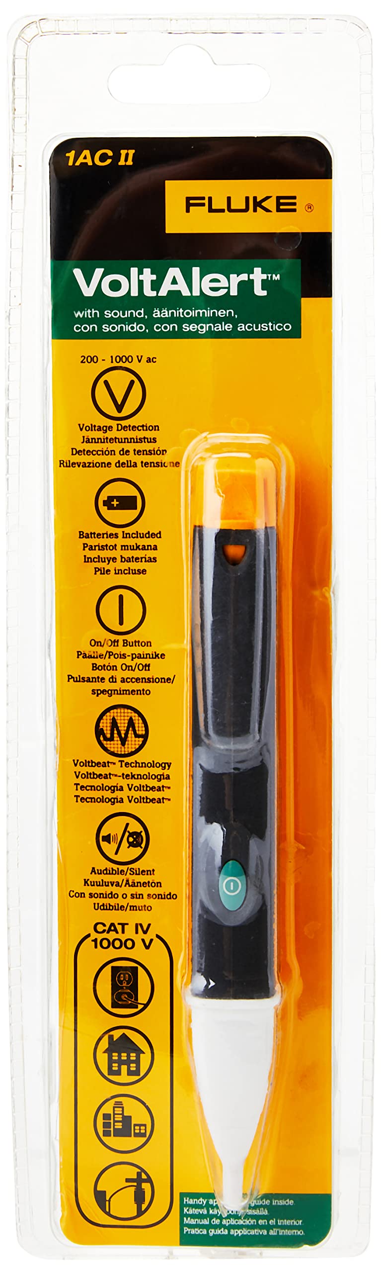 Fluke T5-1000 Kit Tester Elettrico Con Rivelatore Di Tensione 1AC II E Custodia