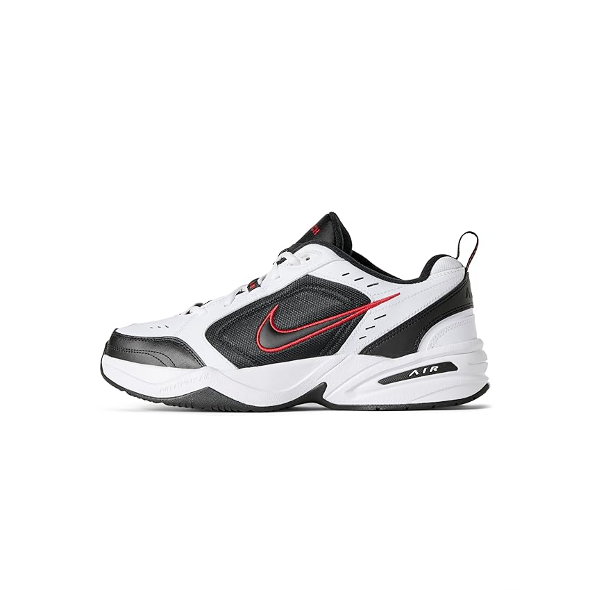 Nike Air Monarch Iv, Scarpe da ginnastica Uomo, Bianco White Black Varsity Red 445, 40.5 EU
