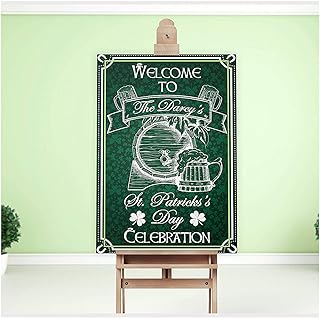 Custom Saint Patricks Day Decorations, St Patricks Day Welcome Signs, Personalized St Patricks Day Wall Decorations, Saint Patricks Day Party Accessories, Irish Decorations Size 24x18, 36x24 and 48x36