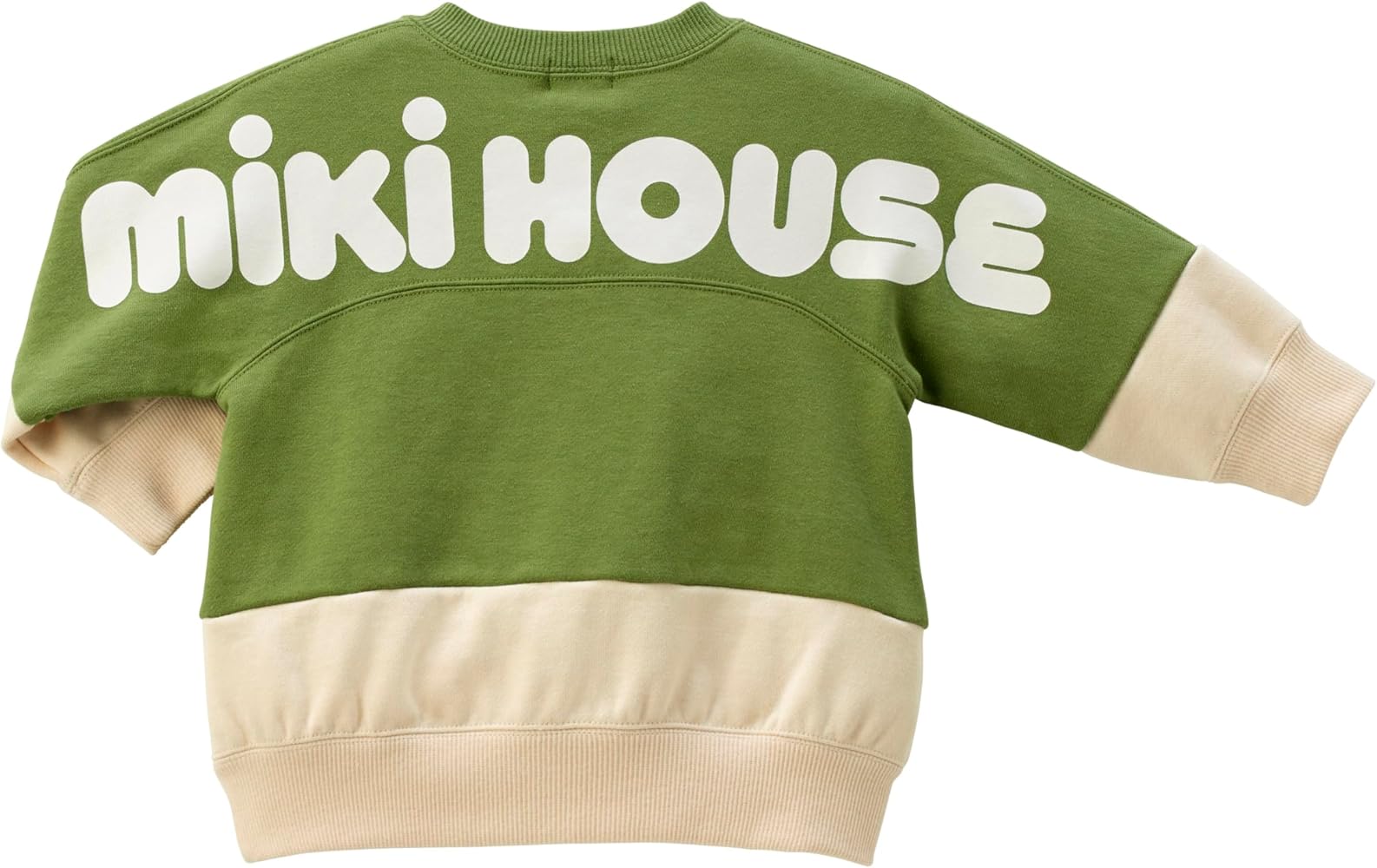 Amazon.co.jp: [ミキハウス] トレーナー スウェット ロゴ 無地 長袖