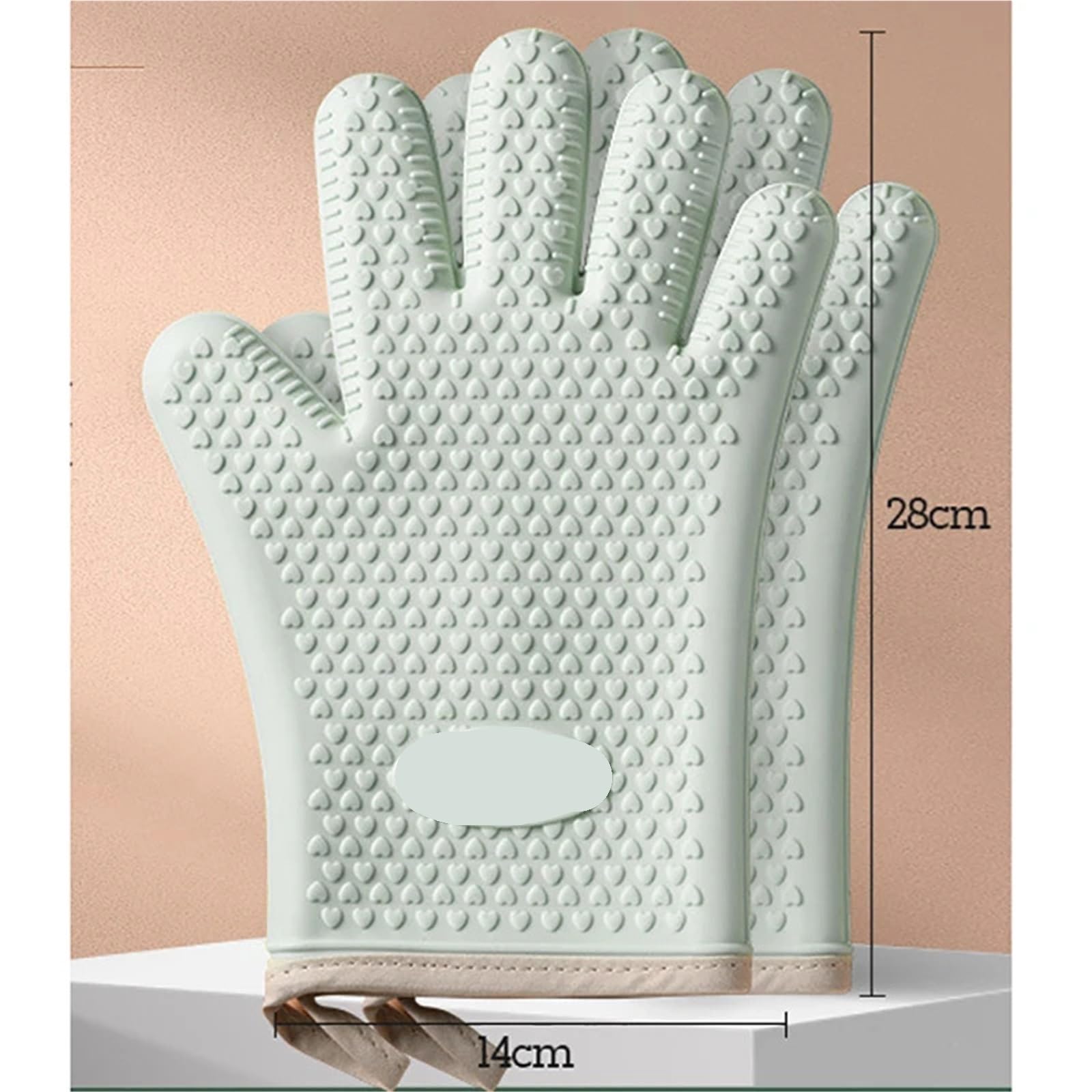 Manoplas Para Horno Guantes de silicona for cocina, manoplas de aislamiento térmico for horno, accesorios for hornear, guantes de silicona antideslizantes for horno, herramientas de cocina Para Horno