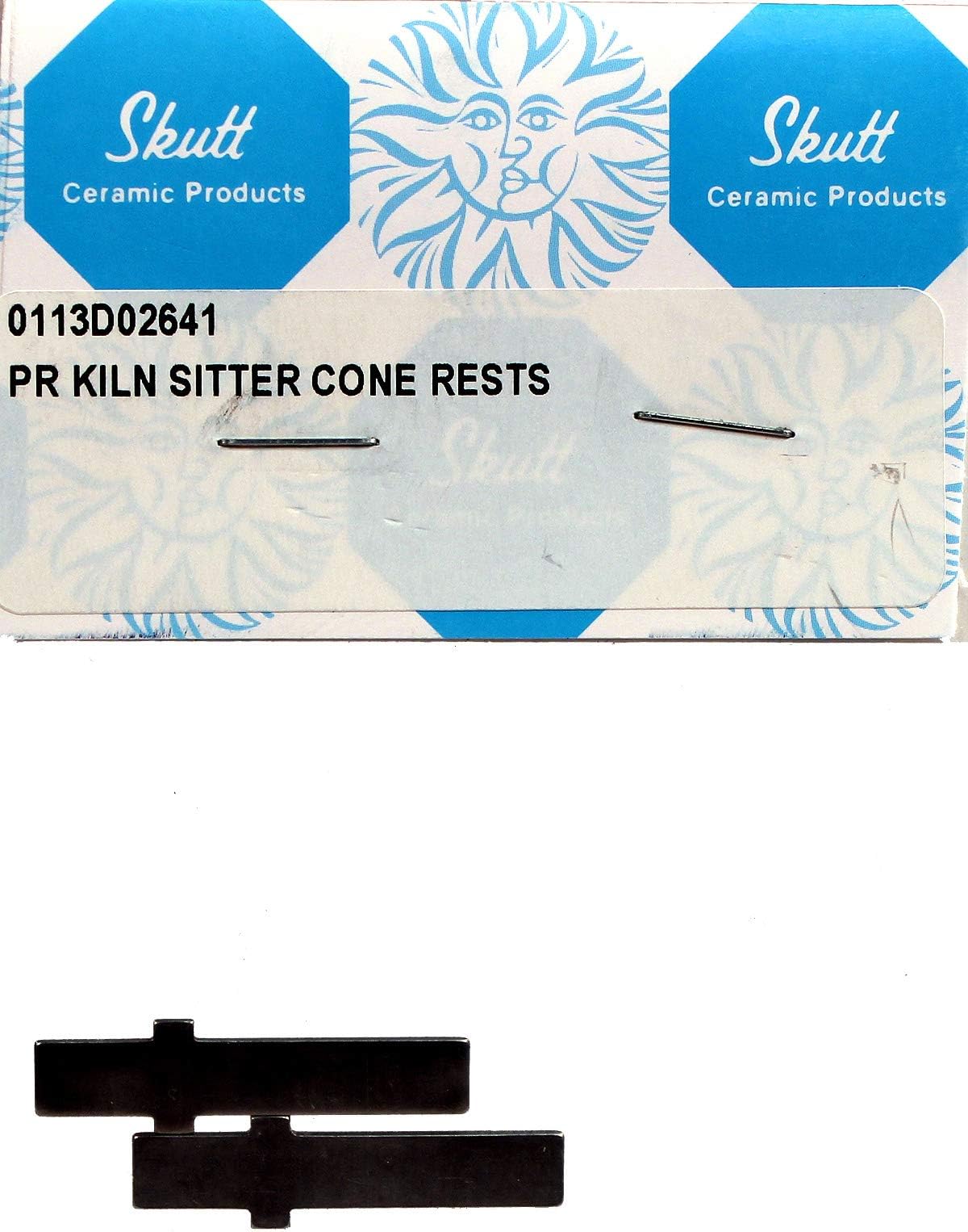 Kiln Cone Support Bars, Set of 2-1.35" Long x .35" Wide, For Efficient and Reliable Kiln Firing Process