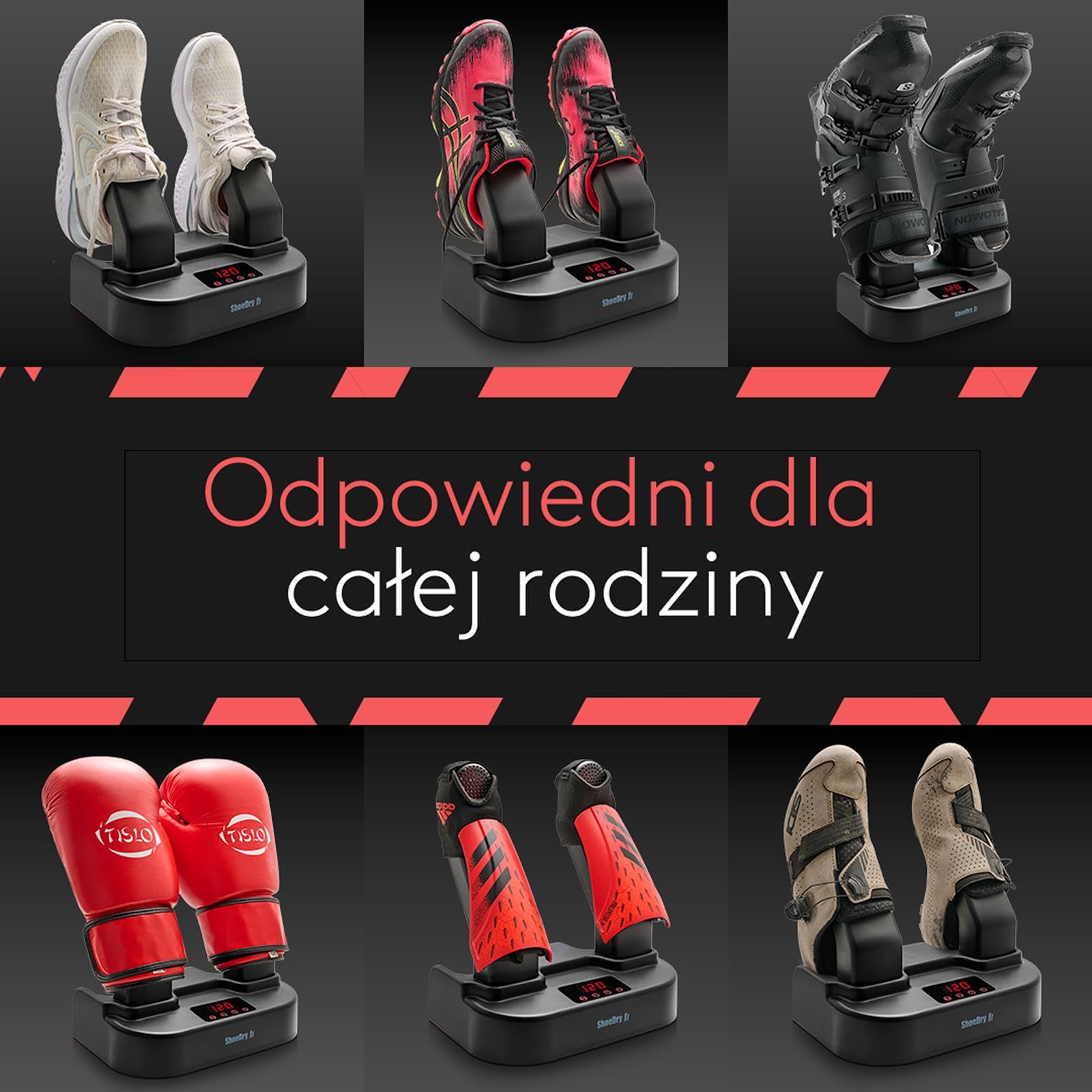 ShoeDry Ozone suszarka i odświeżacz do butów - suszarka do butów - suszarka do butów narciarskich - suszarka do butów