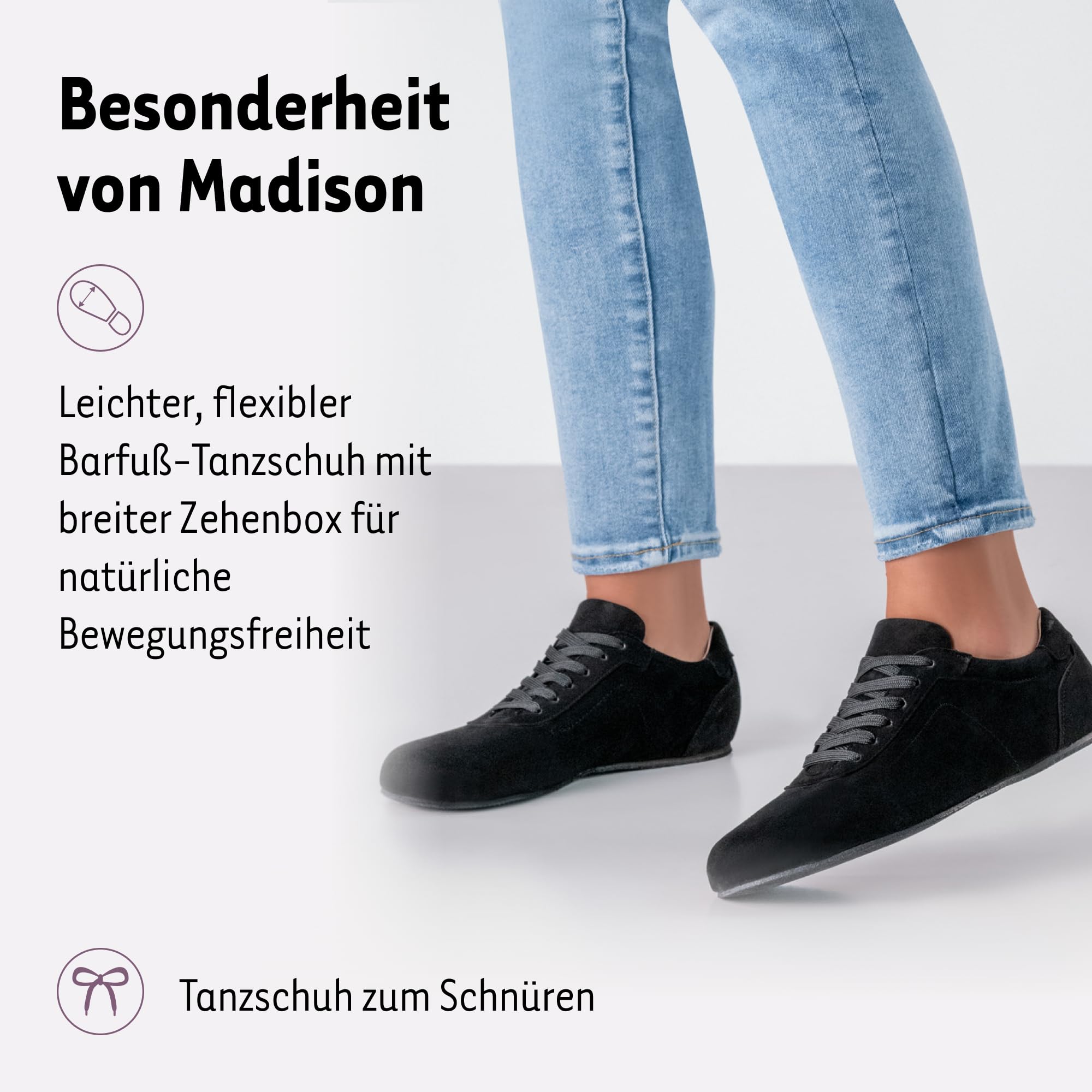Werner Kern Tanzschuhe Damen Madison Schwarz, Größe 32-43 EU