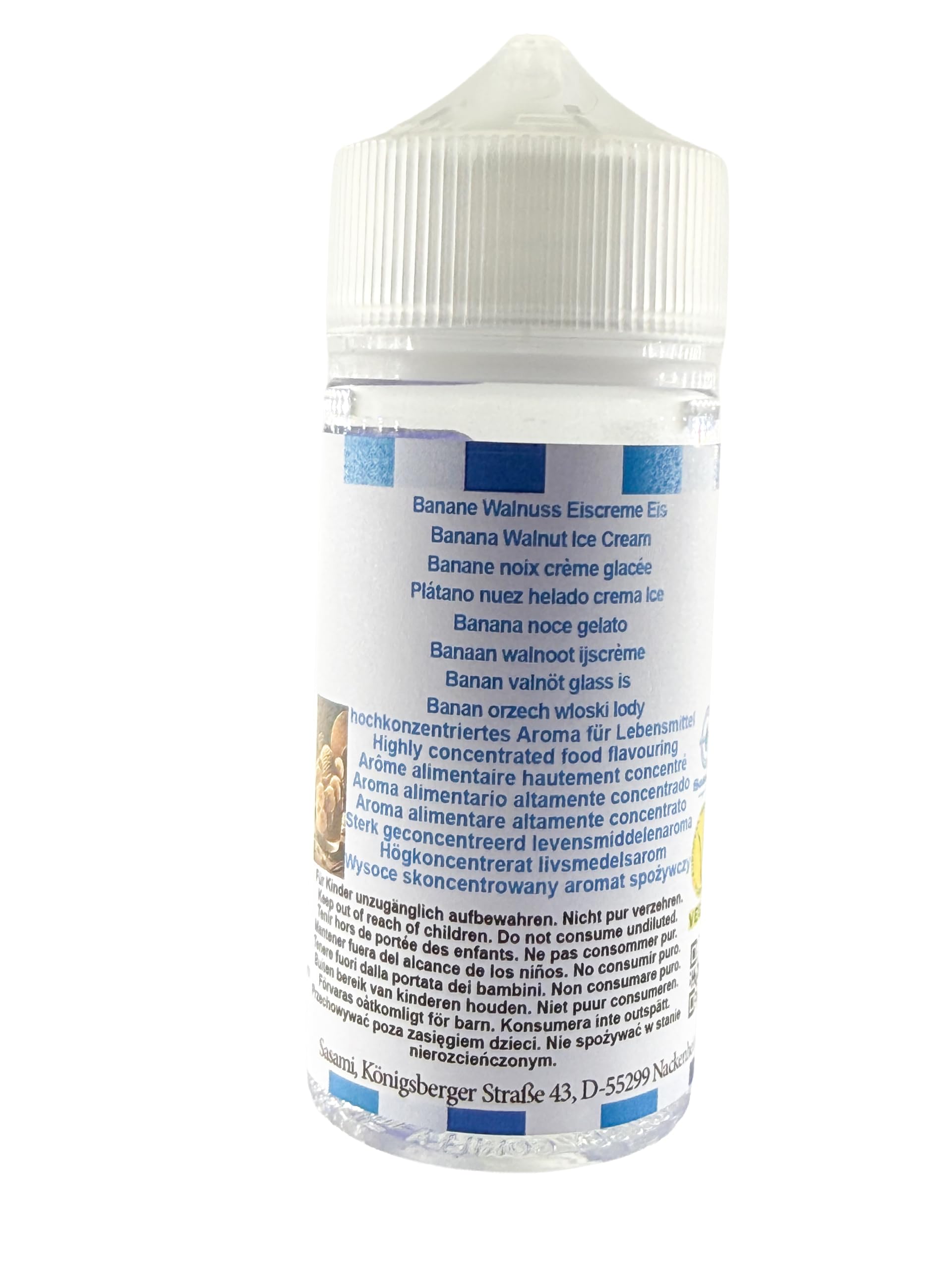 Banan orzech włoski lody aromat koncentrat – Wegański – Sasami – 100ml