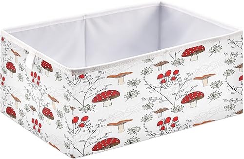 Miniatura 2 de Burbuja Cubos de almacenamiento de hongos de tela, cesta organizadora de armario plegable con asa, cubo de 11 x 11 x 11 pulgadas
