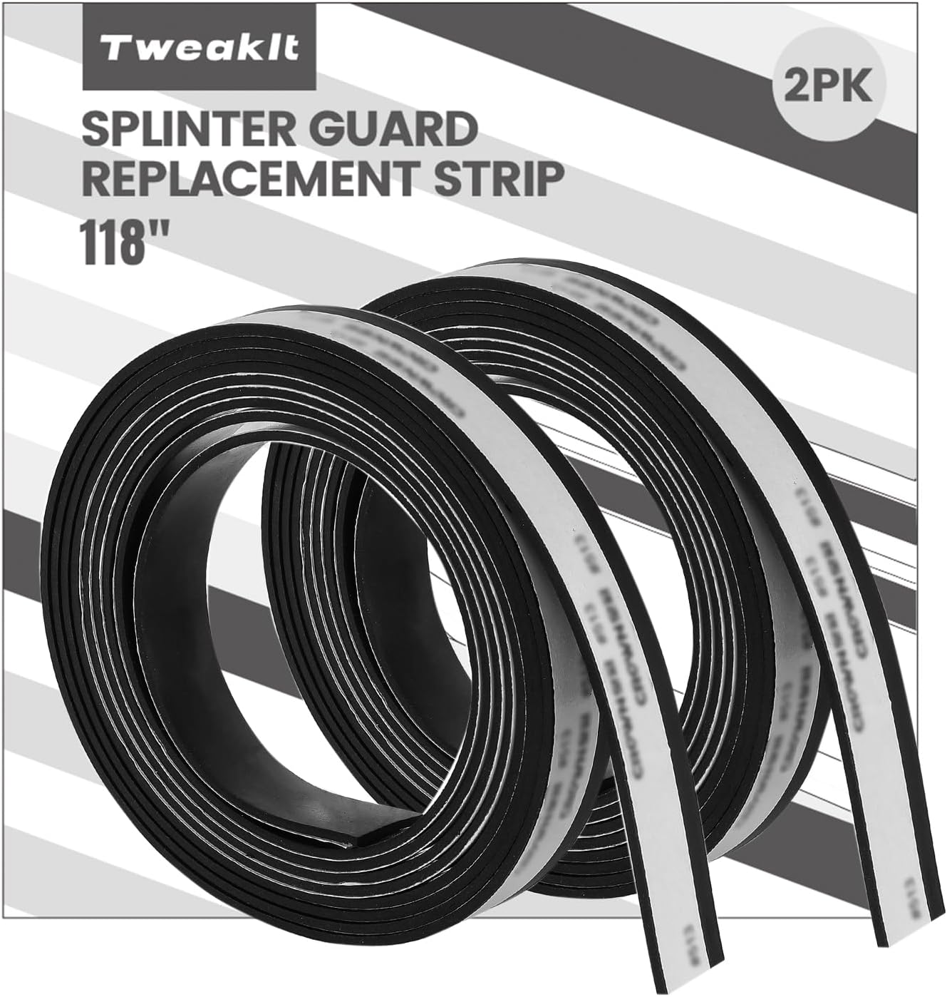 2PK Splinter Guard Replacement Strip for Makita 194419-4 Rails Tape -118”,Compatible with Wen Track Saw Guide and Other Similar Track Saw Rails,Easy-to-Replace Accessories for Precision Cutting