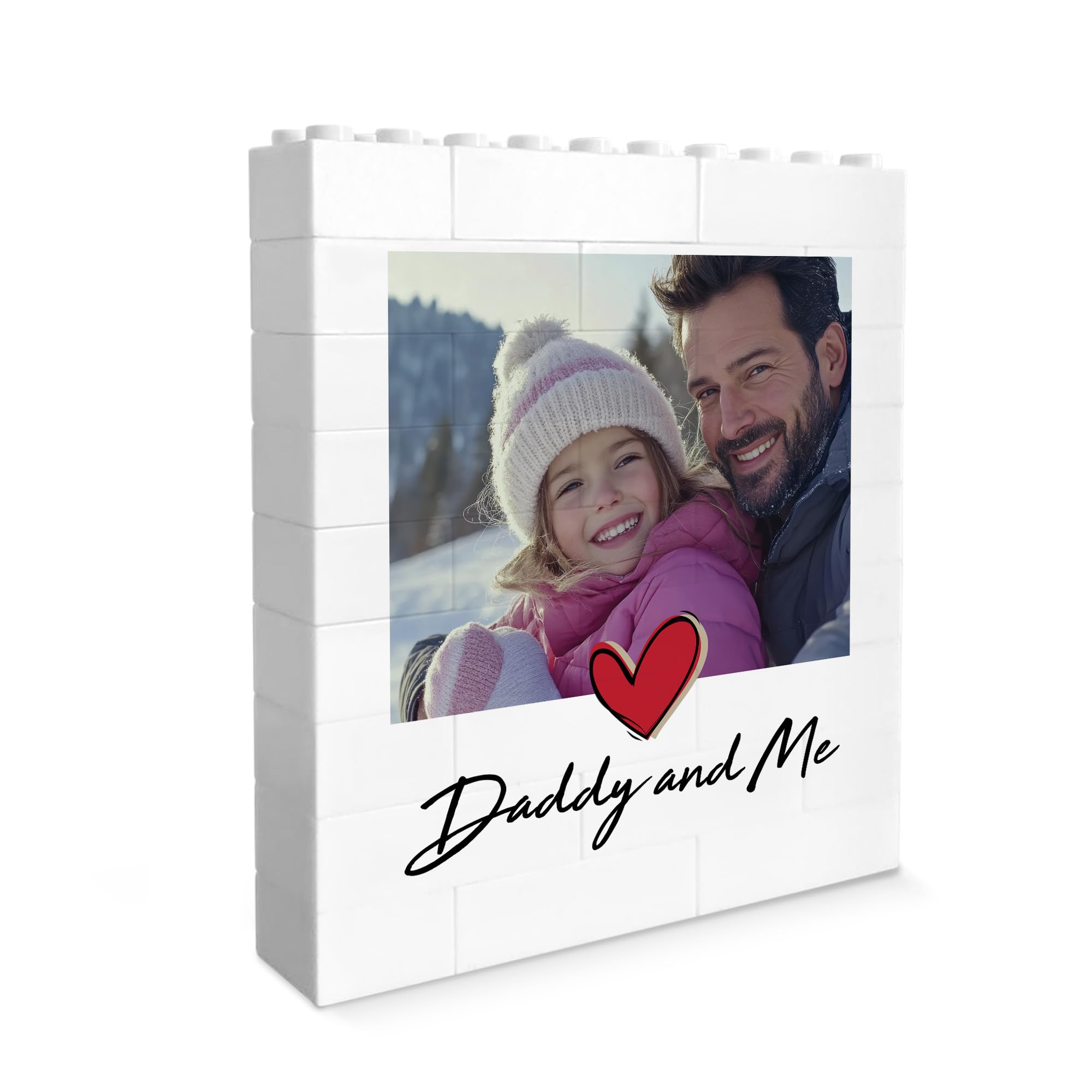 Red Ocean Personalised Gift For Daddy For Fathers Day Birthday Building Block Daddy And Me Present For Daddy Gift For Him Present For Dad From Daughter Son Keepsake