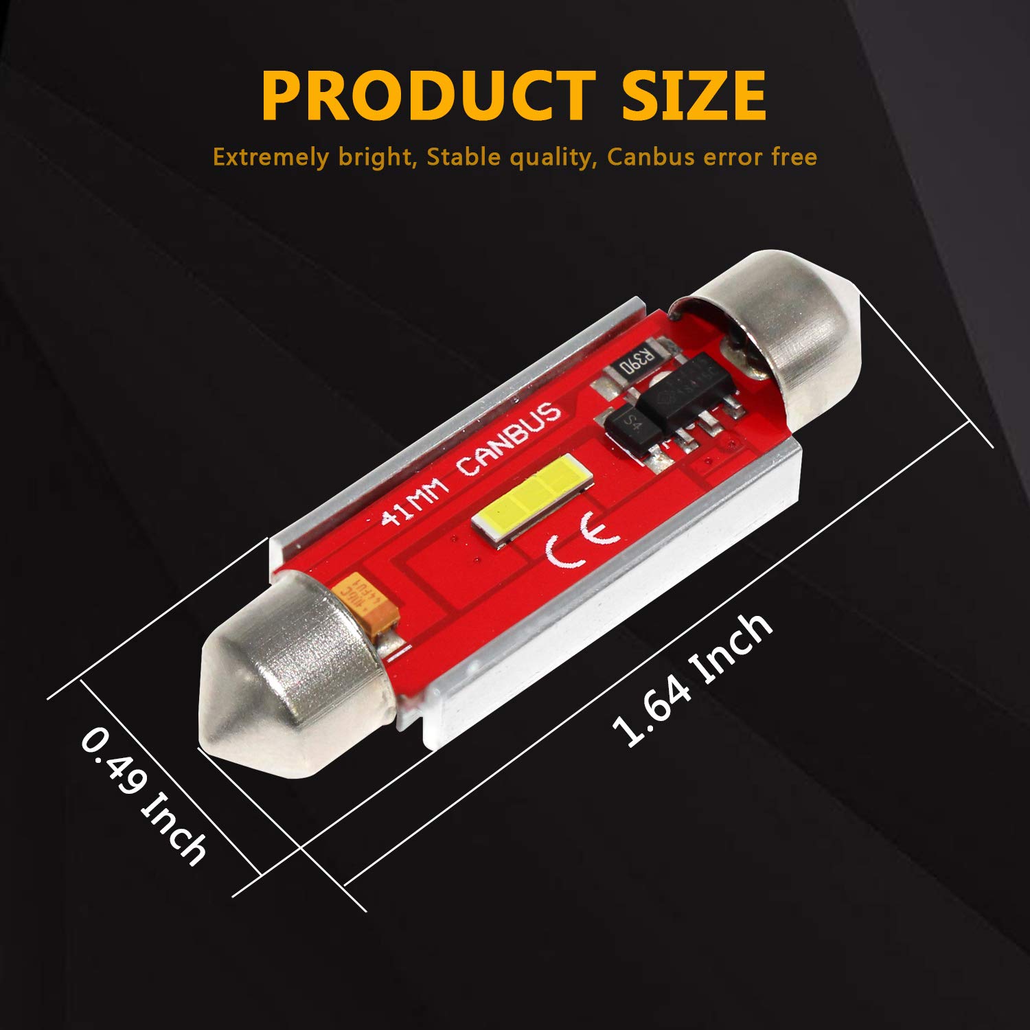 558 Led Bulb Snapklik.com : 578 LED White Bulbs, Super Bright 600 Lumens Canbus ...
