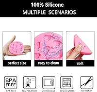 Vista 3 de Moldes de silicona para pájaros, molde de fondant de gorrión, moldes de chocolate para hornear para decoración de pasteles, decoración de cupcakes