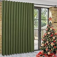 Vista 26 de DWCN Cortinas para puerta corrediza de patio - Cortinas extra anchas para puerta de vidrio, panel de cortina divisora de habitación con privacidad