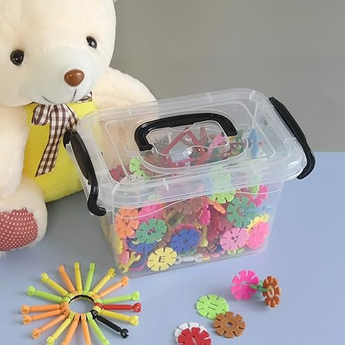 Miniatura 5 de Idotry - Paquete de 6 cajas de plástico con cierre de plástico transparente de 1,5 L