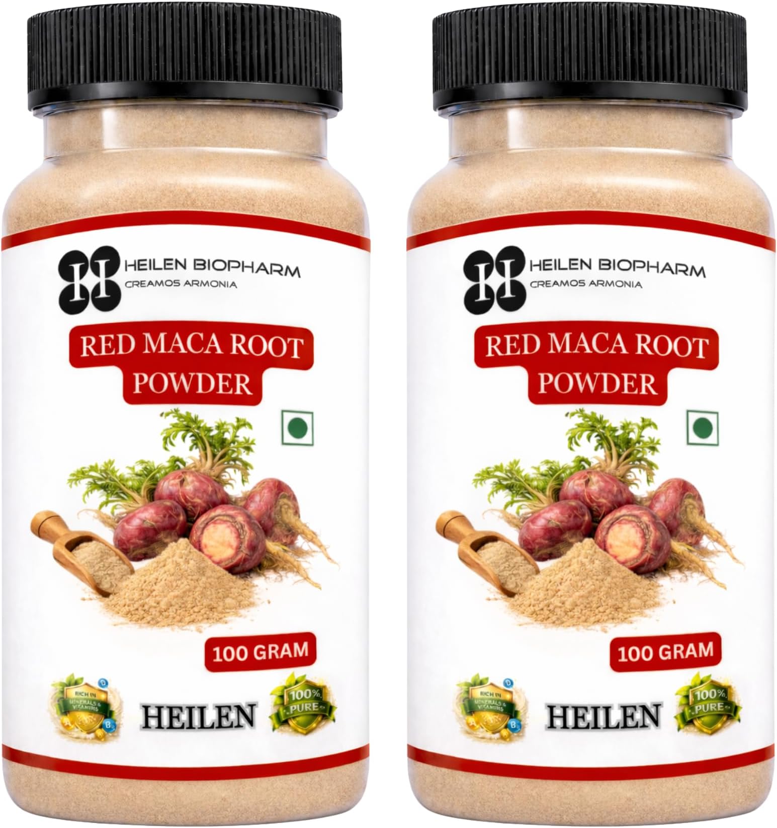 Red Maca Root Powder 100 g | Pack of 2 | Natural Superfood Root | Traditionally Used Herbal Powder | For Smoothies & Daily Wellness | 100% Pure